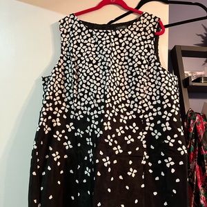 Ralph Lauren Black and white knee length dress